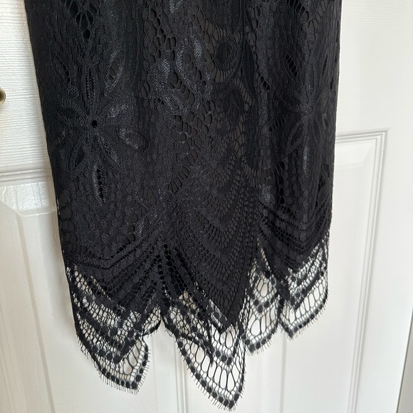 Missguided Black Lace Back CutOut Dress US Size 4 - Picture 2 of 6